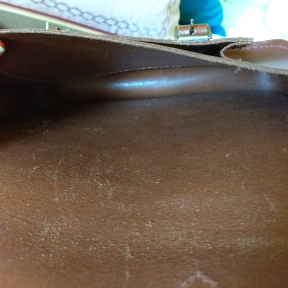 Cambridge Satchel Company Leather Double Buckle Crossbody Bag Made in England - Picture 5 of 12